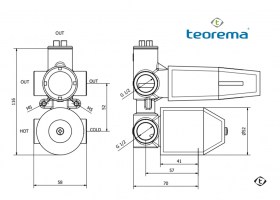 MEDIDAS CUERPO EMPOTRADO 3 VIAS TEOREMA
